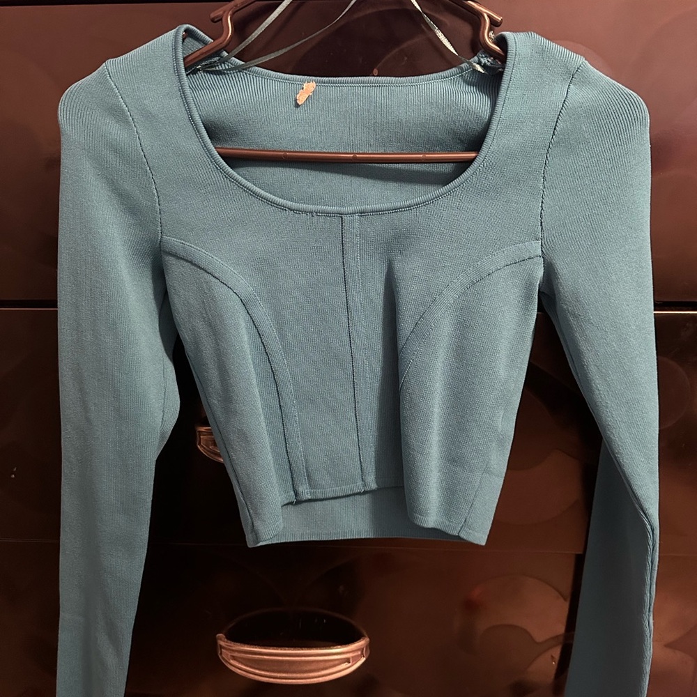 Teal Long Sleeve Women's Top